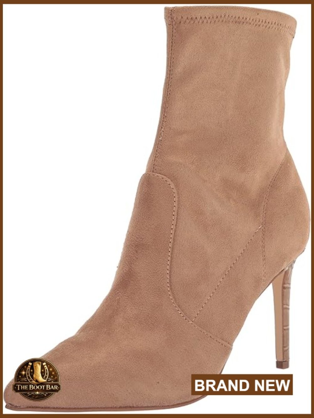 Women's Ankle Booties Pointed Toe Stiletto Heel Pull-On Dress Boots